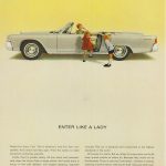 1963 Lincoln Continental convertible ad