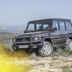 Vier Jahrzehnte G-schichte: Mercedes-Benz G-Klasse: Seit 1979 stilsicher durchs Gelände

Four decades of G history: Mercedes-Benz G-Class: mastering terrain with an assured sense of style since 1979