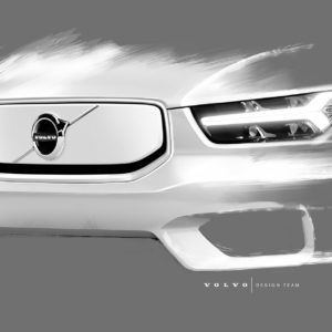 Volvo XC40 BEV design sketch