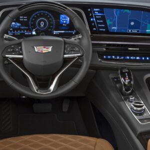 The 2021 Cadillac Escalade showcases the first curved OLED in th