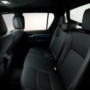 HILUX interior Back seats